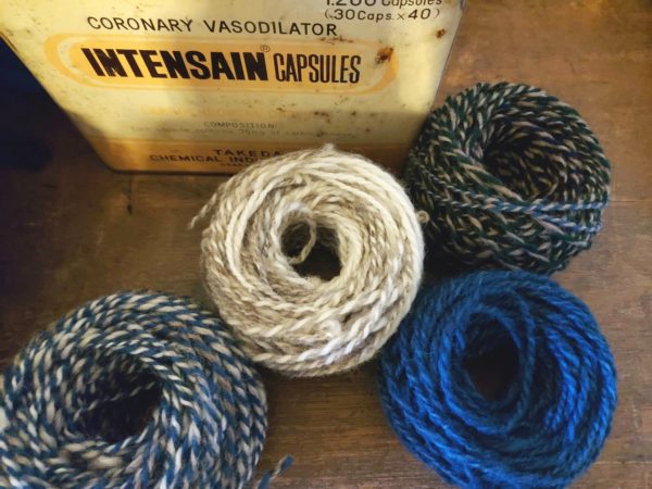 藍染めラッピング糸